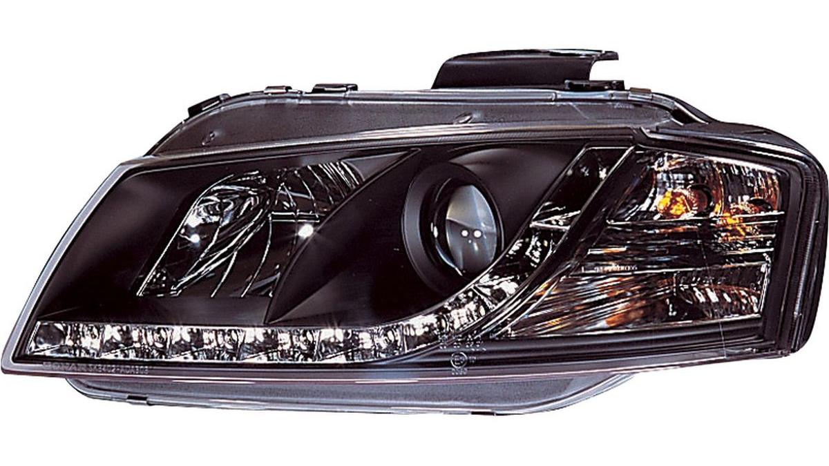 Set+de+phares+look-diurnes+sur+mesure+pour+Audi+A3+8P+2003-2008+-+Noir